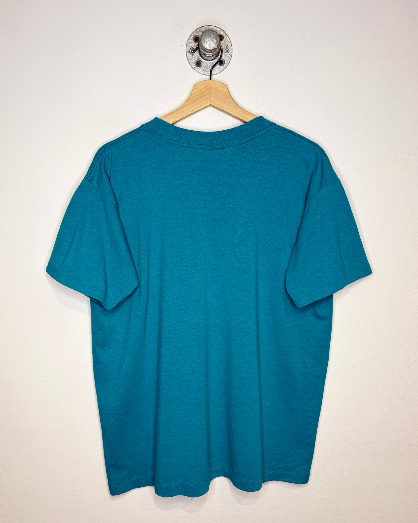 Vintage 90s California Paper Thin Teal Tee Shirt