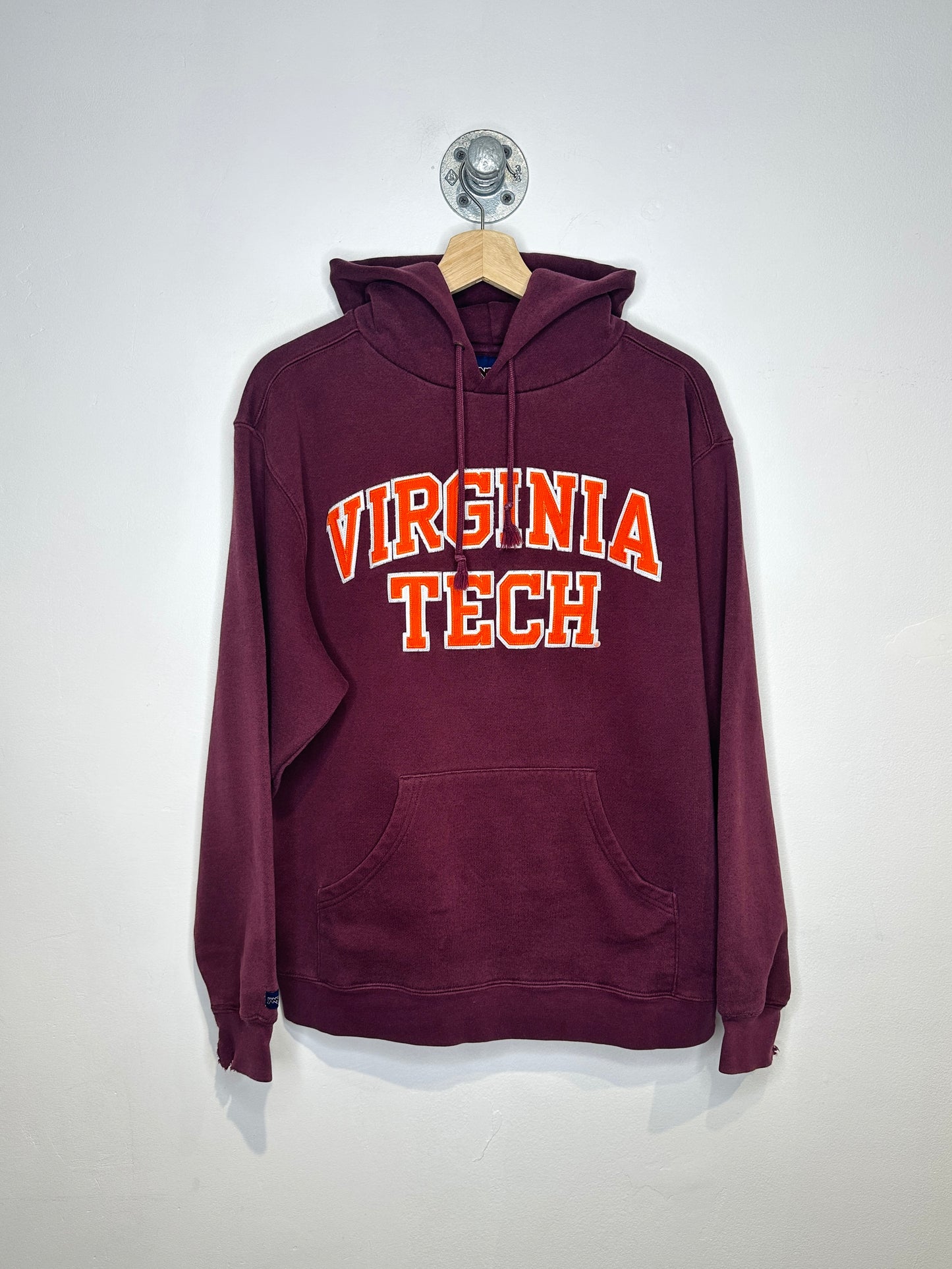 Vintage 2000s Virginia Tech Burgundy Hoodie