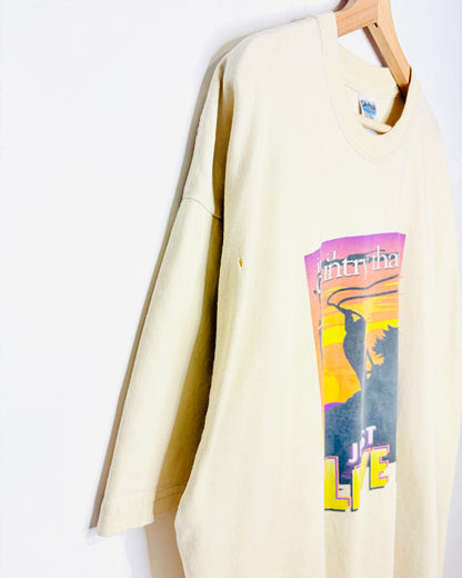 Vintage Early 2000s It’s A Country Thang…Just Live It! Cream Tee Shirt