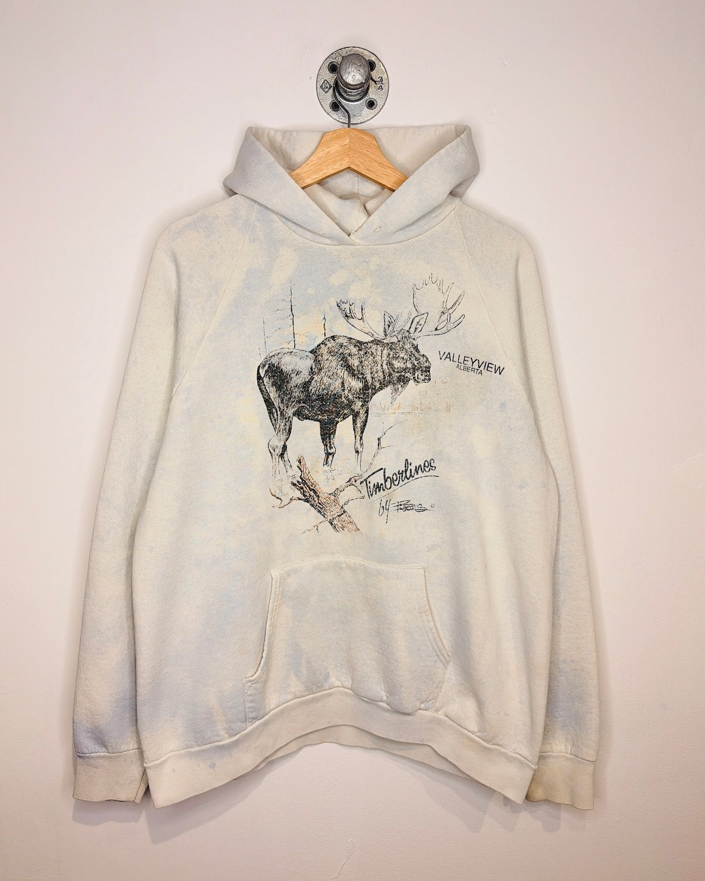 Vintage 90s Valleyview Alberta Dyed Raglan Hoodie