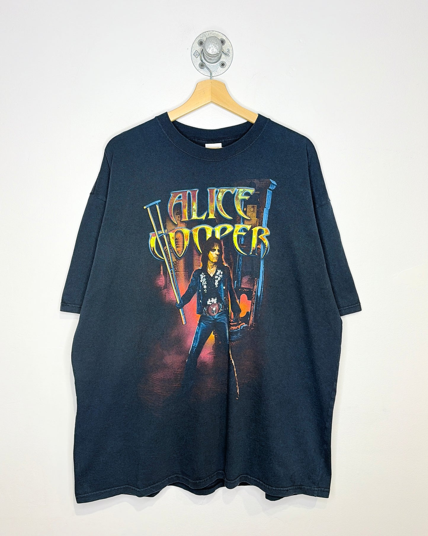 Vintage 2000s Alice Cooper Public Animal #1 Black Tee Shirt