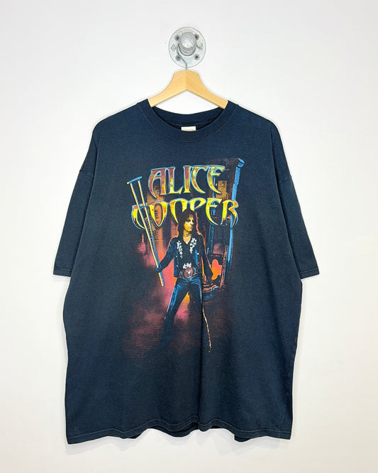 Vintage 2000s Alice Cooper Public Animal #1 Black Tee Shirt