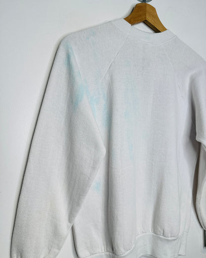 Vintage 1986 Denver Broncos AFC Champions White Crewneck Sweatshirt