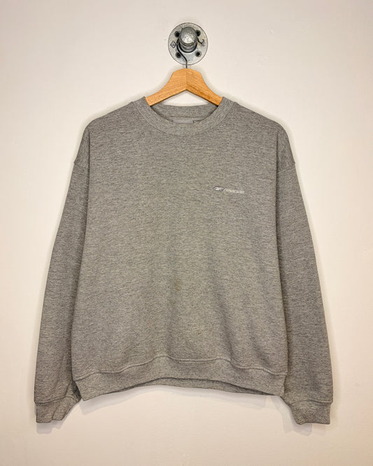 Vintage Reebok Mini Logo Grey Crewneck Sweatshirt