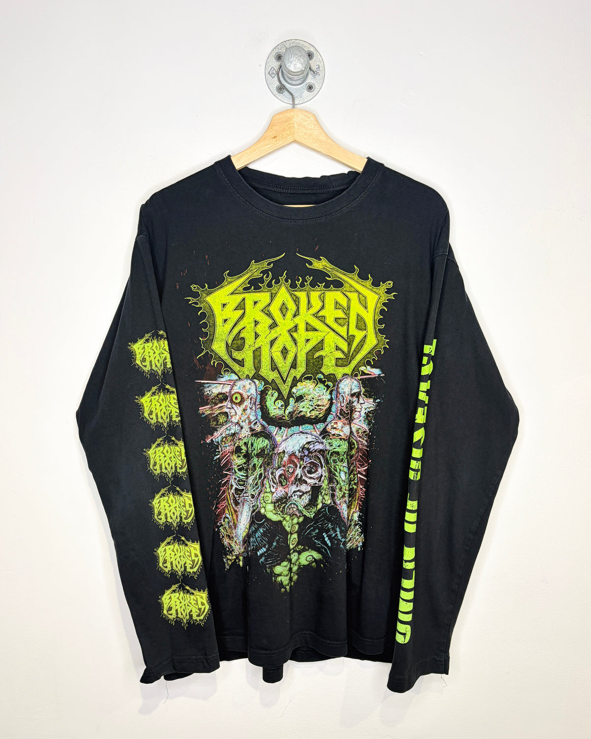 2000s Broken Hope Death Metal Black Longsleeve Shirt