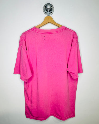 Vintage 90s B.U.M Equipment Pink Tee Shirt