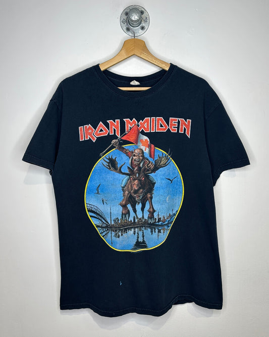 2012 Iron Maiden Canadian Tour Black Tee Shirt