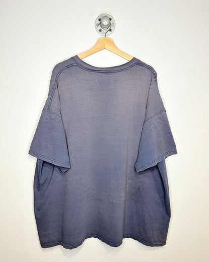 Vintage 90s/00s Detroit Tigers Sun Faded Navy Blue Tee Shirt