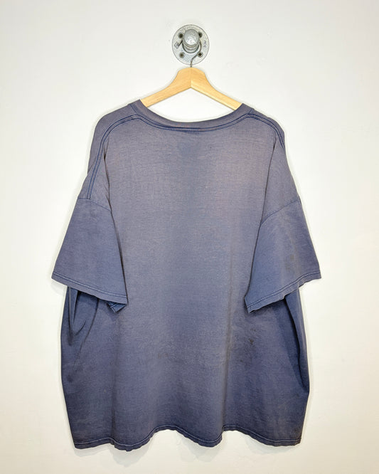 Vintage 90s/00s Detroit Tigers Sun Faded Navy Blue Tee Shirt