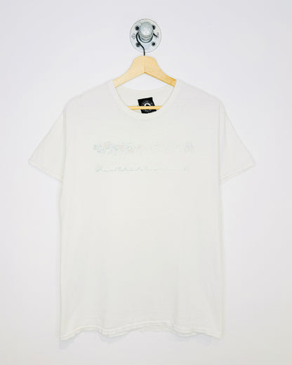 Thrasher Skate Faded Graphic White Distressed Tee Shirt