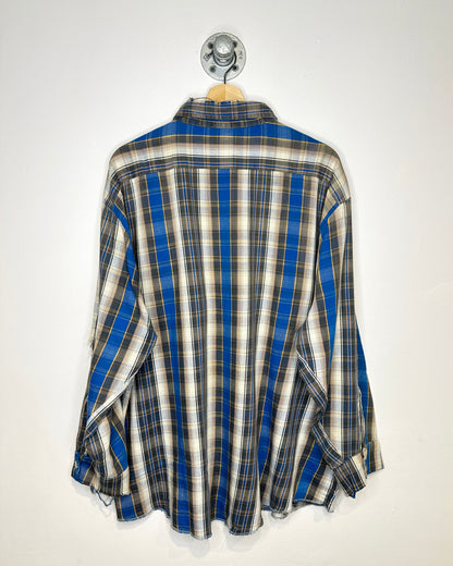 Vintage Hamill Plaid Distressed Flannel