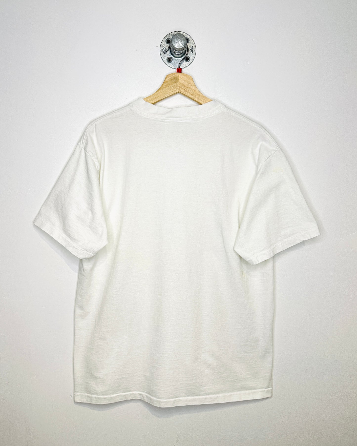 Vintage 90s Elle Lunettes Heavyweight White Tee Shirt