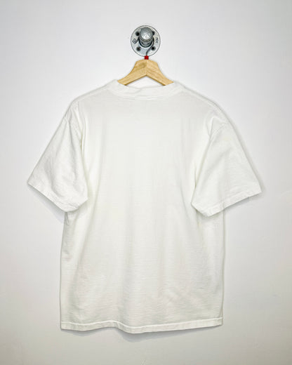 Vintage 90s Elle Lunettes Heavyweight White Tee Shirt