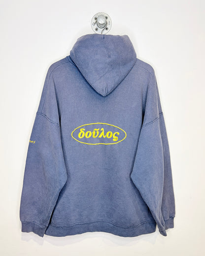 Vintage Boxy Hanes Ultimate Slate Blue Hoodie