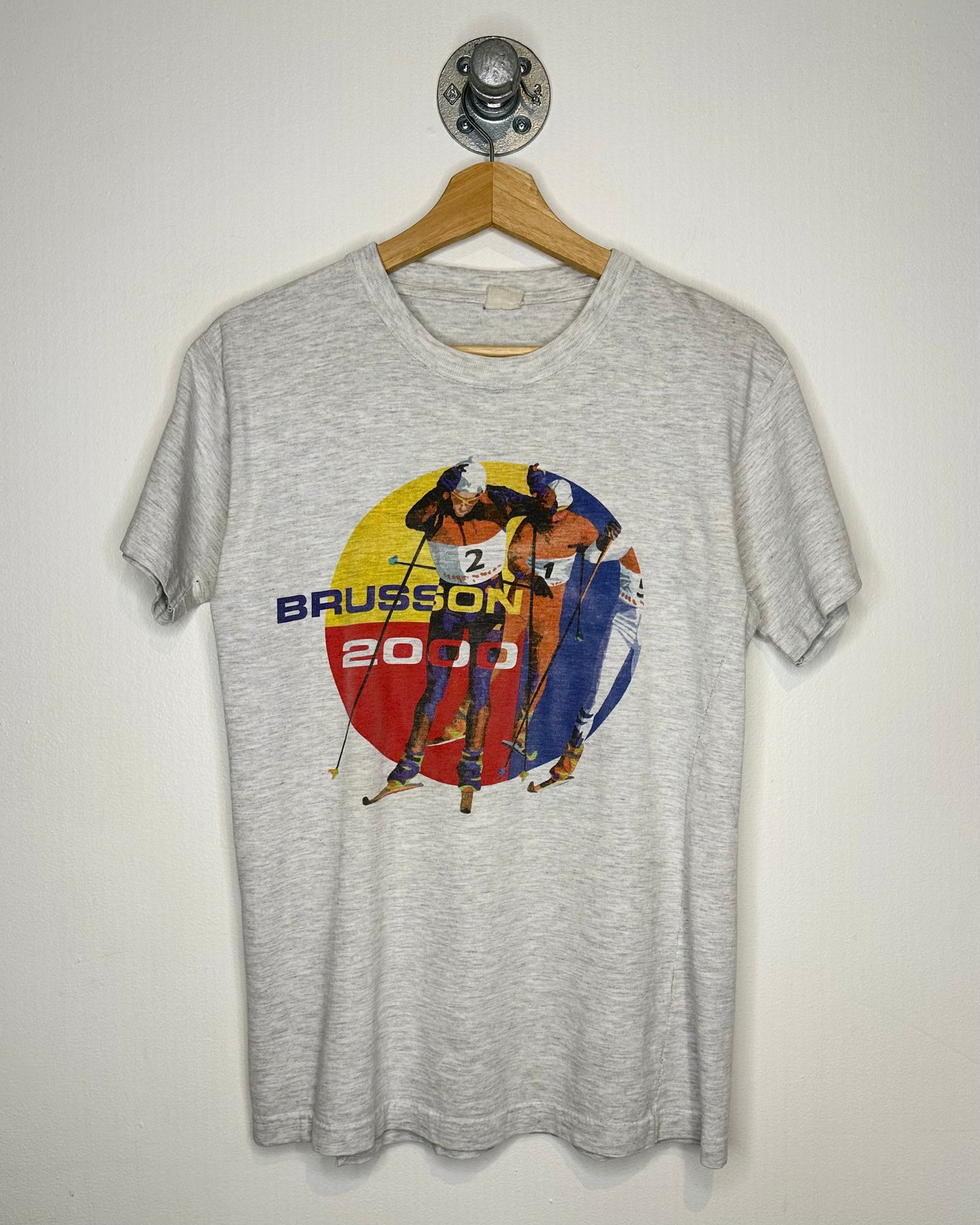 Vintage Brusson 2000 Heather Grey Tee Shirt