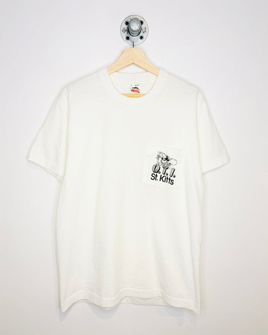 Vintage 90s Fisherman’s Wharf Rat White Tee Shirt