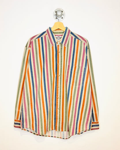 Vintage 90s Gulf Traders Multicoloured Button Up Shirt