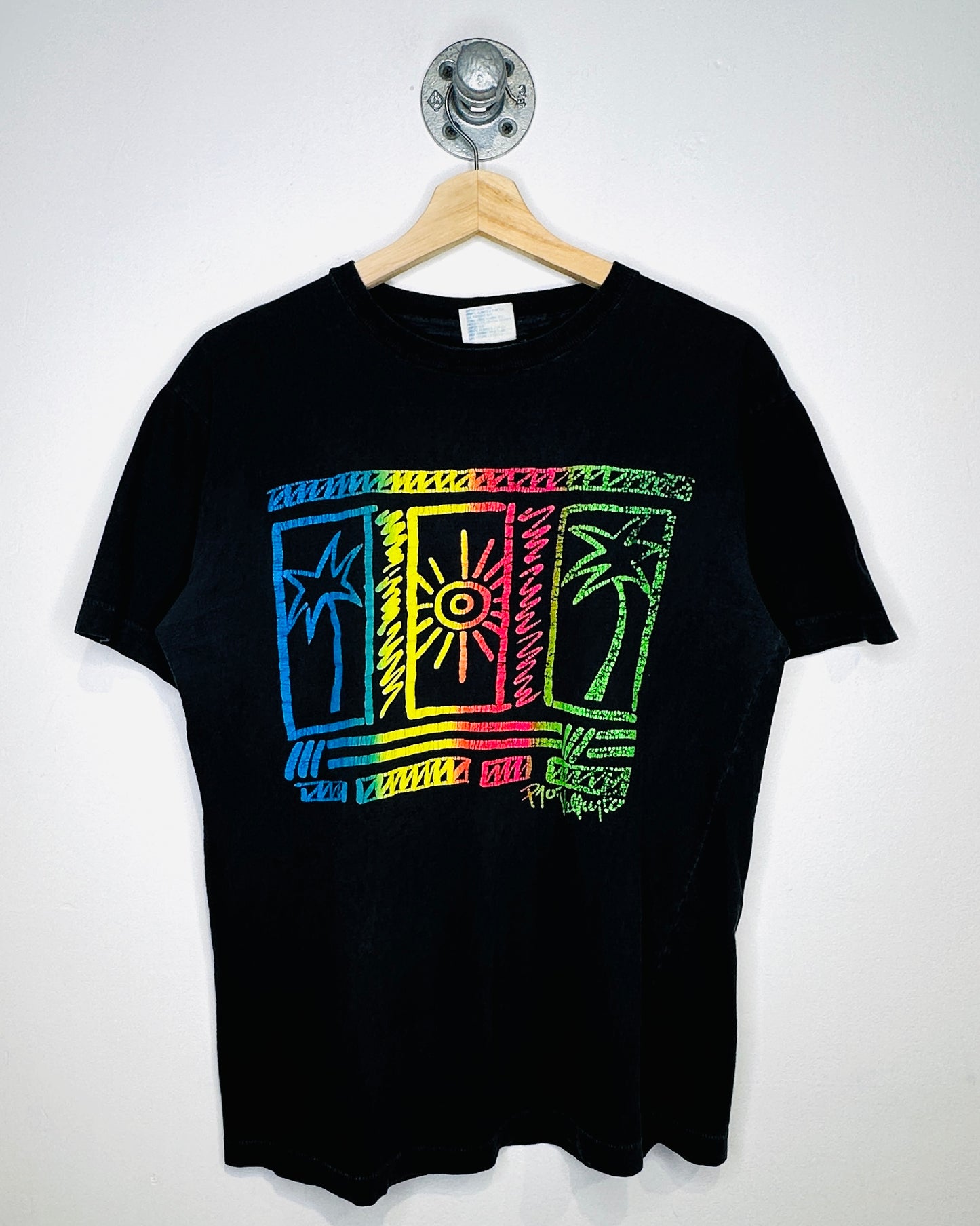 Vintage Mexico Vacation Faded Black Tee Shirt