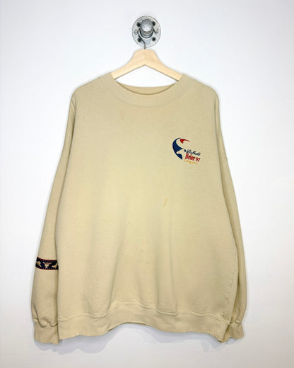 Vintage 1997 Labatt Brier Calgary Tan Crewneck Sweatshirt