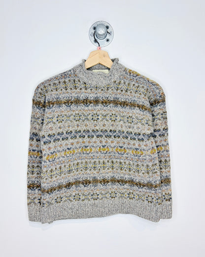 Vintage 1970s Nor’ Easterly Tradition Wool Mock Neck Sweater