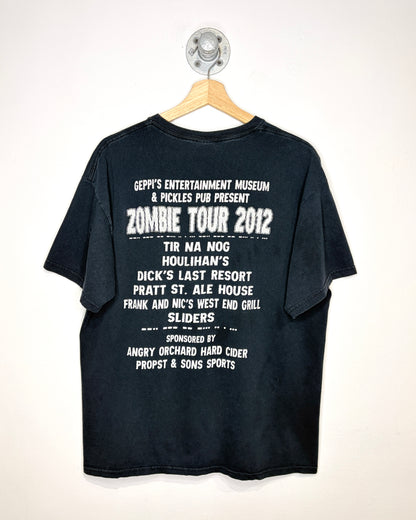 2000s Zombie Gras Faded Black Tee Shirt