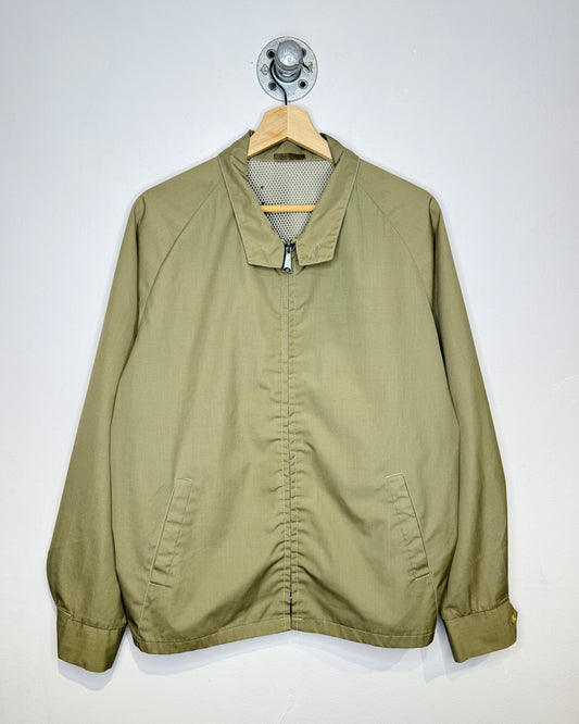 Vintage 80s Bronze Beige Harrington Jacket