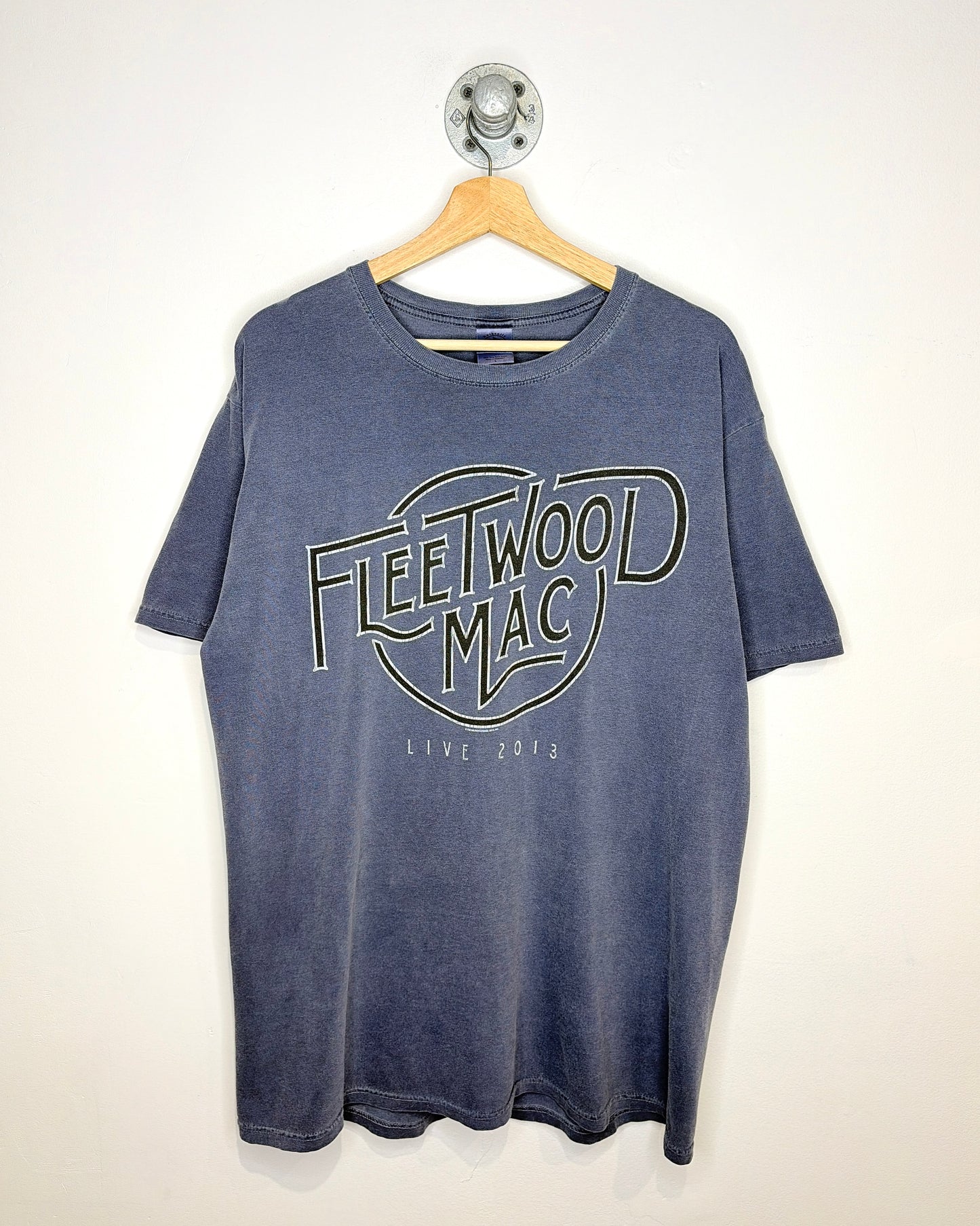2013 Fleetwood Mac Tour Faded Slate Blue Tee Shirt