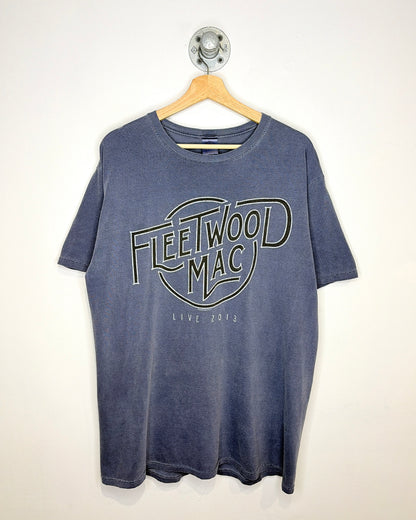 2013 Fleetwood Mac Tour Faded Slate Blue Tee Shirt