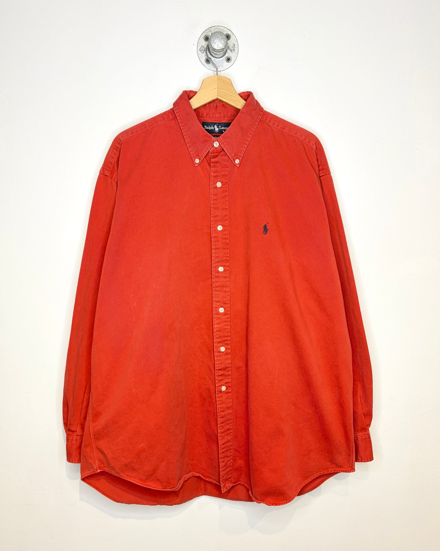 Vintage 90s Ralph Lauren Blake Faded Red Button Up Shirt