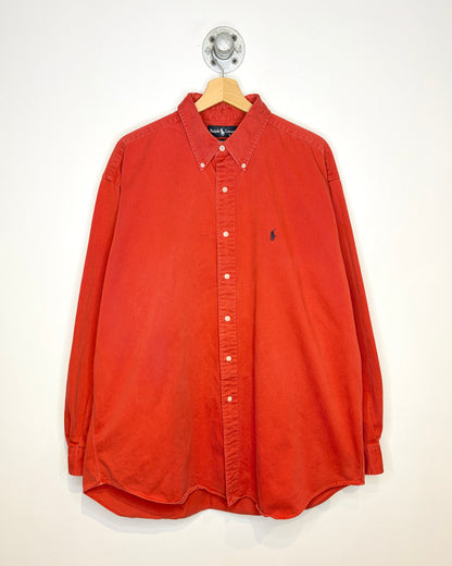 Vintage 90s Ralph Lauren Blake Faded Red Button Up Shirt