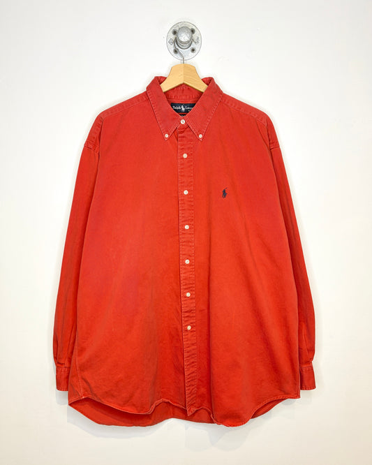 Vintage 90s Ralph Lauren Blake Faded Red Button Up Shirt