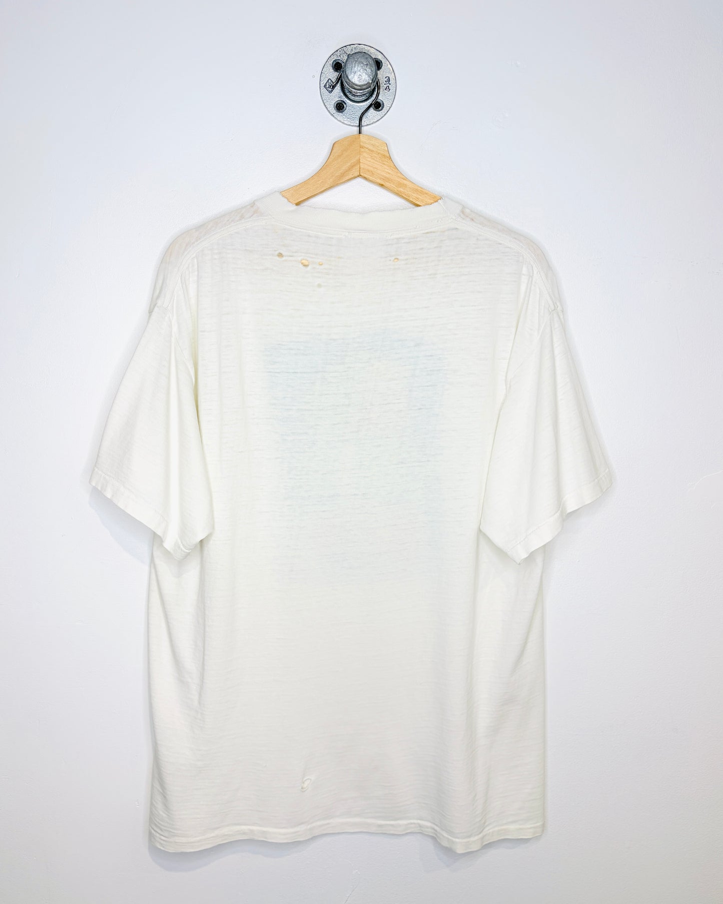 Vintage 1989 Bo Chin Che “Gossip” Graphic White Tee Shirt