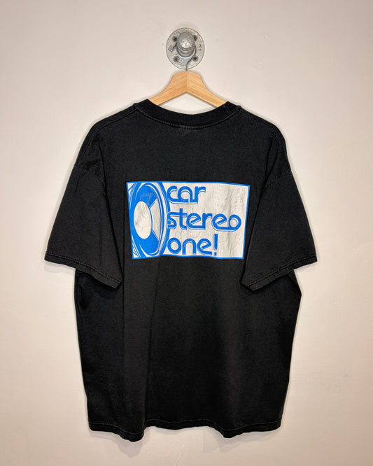 Vintage “Hi Steve” Car Stereo One Black Tee Shirt