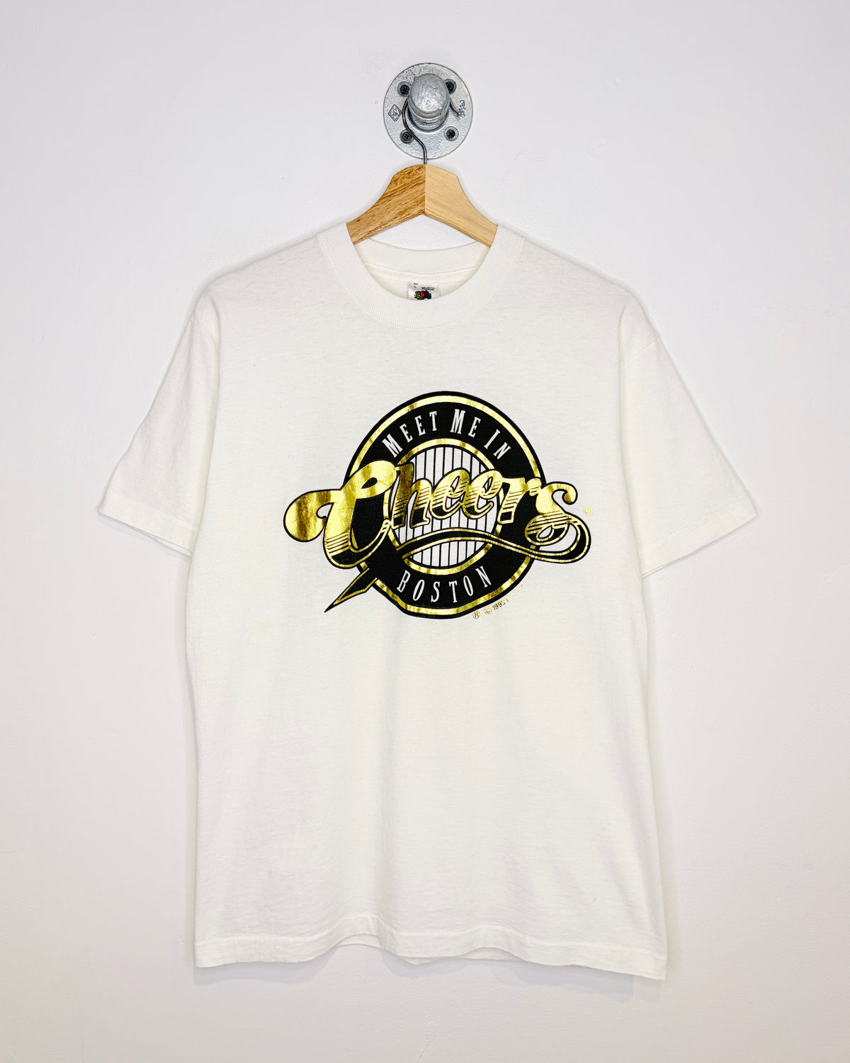 Vintage 1993 Cheers Boston White Tee Shirt