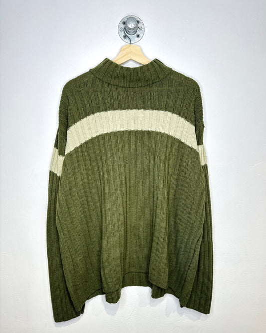 Vintage 90s Tag Sport Earth Tone Mock Neck Sweater