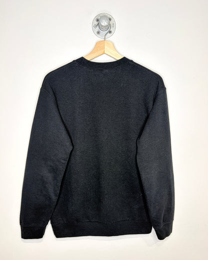 Nike Logo Gildan Heavy Blend Bootleg Black Crewneck Sweatshirt