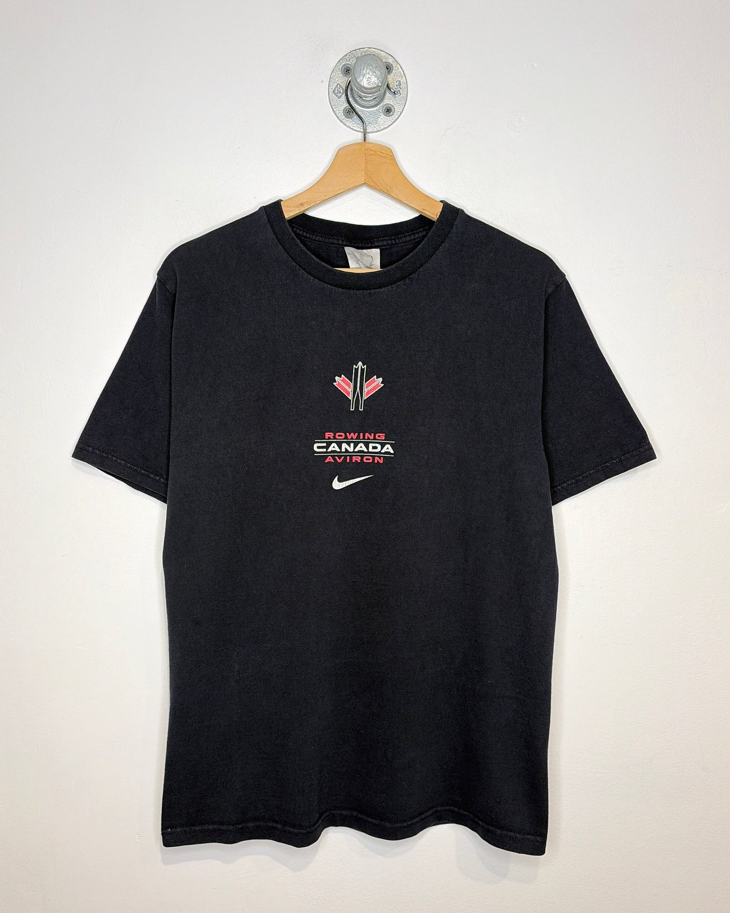 Vintage Nike Rowing Canada Black Tee Shirt