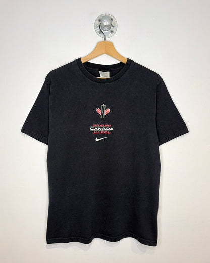 Vintage Nike Rowing Canada Black Tee Shirt