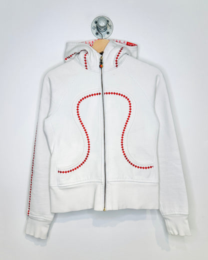 Women’s TNA Canada White Zip Up Hoodie