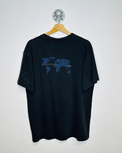 Vintage 2001 Eric Clapton Black World Tour Tee Shirt