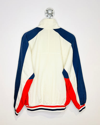 Vintage 90s Adidas White Snap Jacket