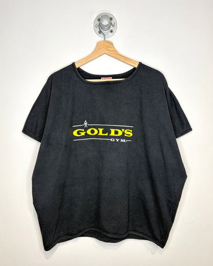 Vintage 80s Gold’s Gym Faded Black Boxy Tee Shirt