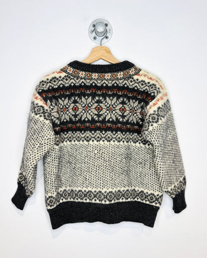 Vintage 90s Dale Of Norway Pure Wool Metal Clasp Cardigan