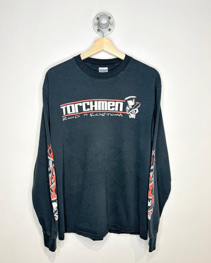 Vintage Torchmen Rod Kustom Black Longsleeve Shirt