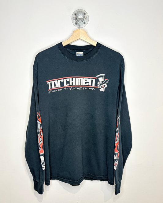 Vintage Torchmen Rod Kustom Black Longsleeve Shirt