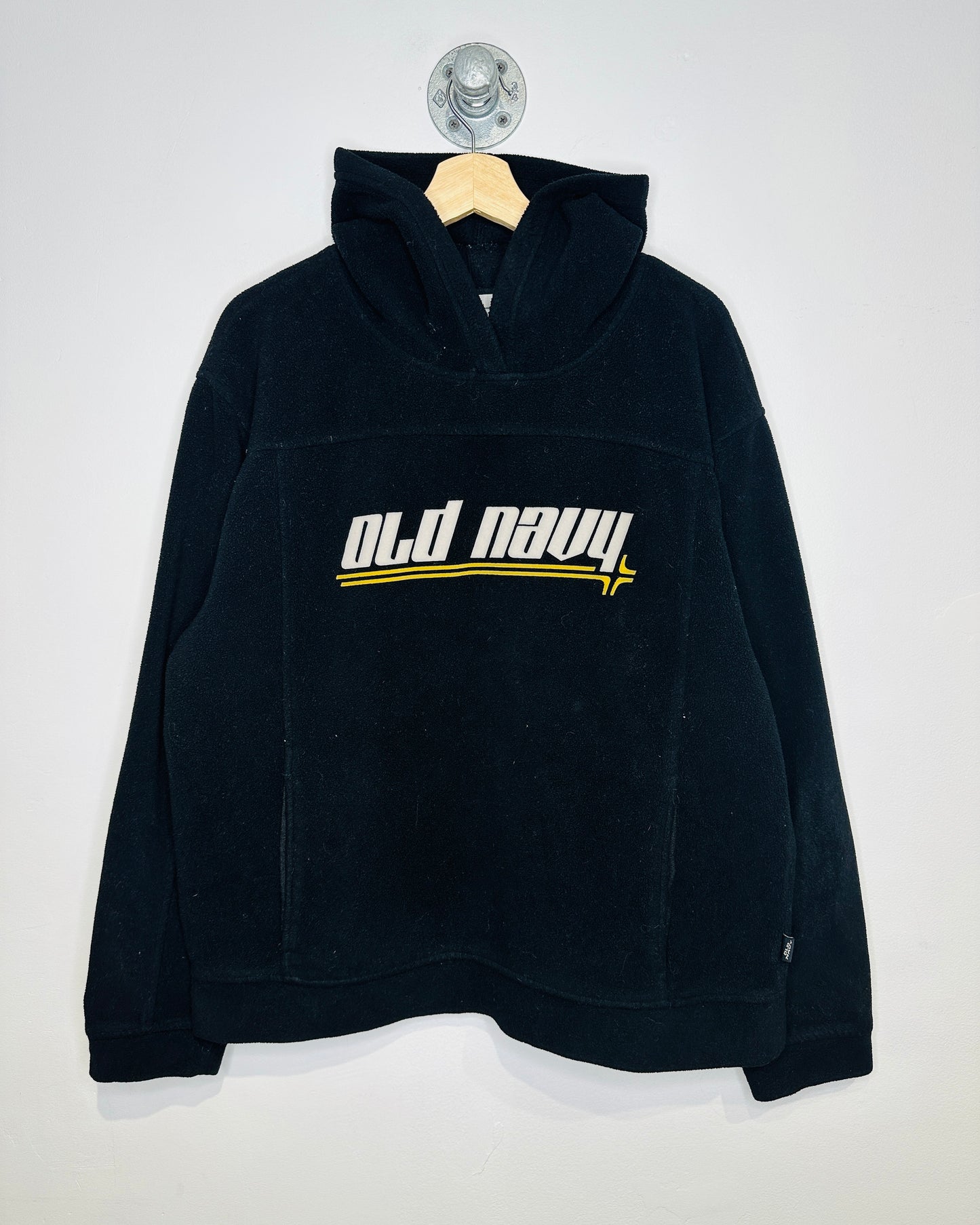 Vintage Early 2000s Old Navy Black Polyester Hoodie