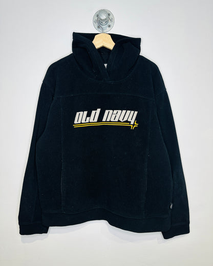 Vintage Early 2000s Old Navy Black Polyester Hoodie