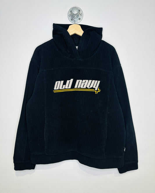 Vintage Early 2000s Old Navy Black Polyester Hoodie