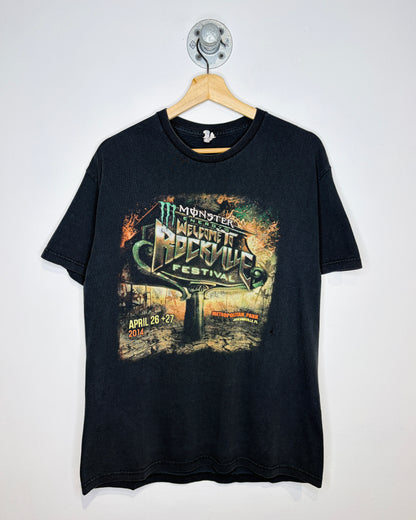 Monster Energy Rockville Festival Faded Black Tee Shirt