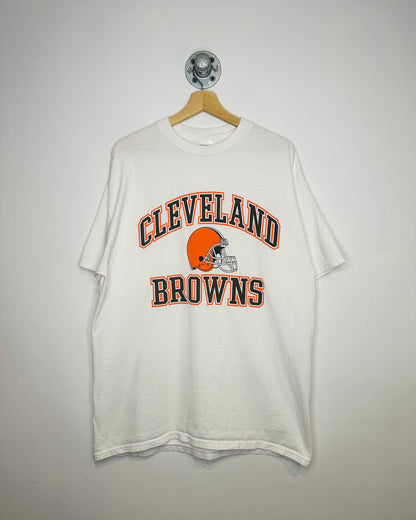 Vintage 2000s NFL Cleveland Browns White Tee Shirt
